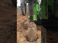 Máy khoan đóng cọc quay KR125A hoàn toàn bằng thủy lực với khung gầm Trung Quốc