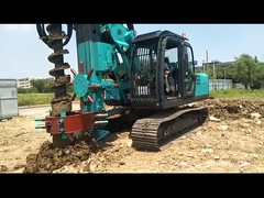 Máy khoan quay Auger xoắn ốc dài thủy lực Máy đóng cọc CFA KR80M
