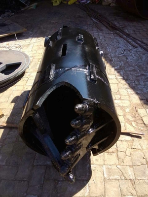 Bộ phận máy đóng cọc khoan lỗ Thùng khoan 12000mm Ly tâm Loại mở kép
