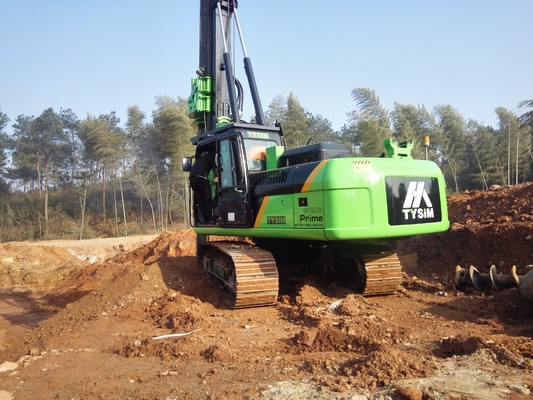 120 vòng / phút Thiết bị giàn khoan đóng cọc đã qua sử dụng Độ sâu 50m 6,5m * 2,5m * 2,8m Đường kính 1,5m