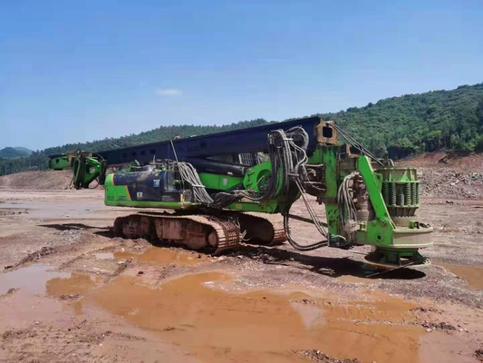 Máy khoan bánh xích thủy lực được sử dụng Máy đóng cọc quay Độ sâu 28m để xây dựng