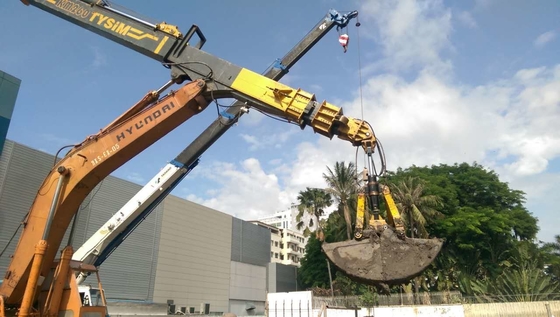 Cánh tay kính thiên văn vỏ sò dòng KM với máy xúc cần cẩu Xe nâng tầm xa