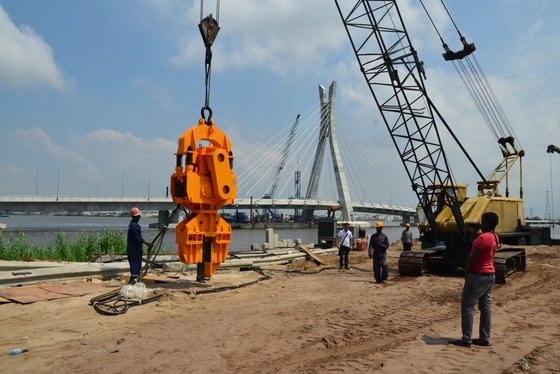 Máy điều khiển cọc thép điều khiển PLC cho các công trường xây dựng
