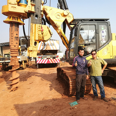 Máy khoan thủy lực trục vít hiệu quả cao Máy khoan đất Máy đóng cọc nhỏ