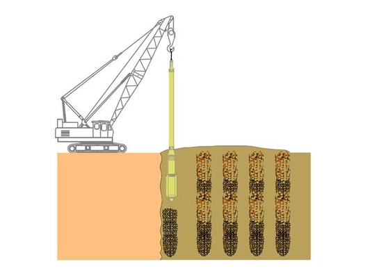 Dòng chảy nước làm mát Vibroflotation nén màu sắc tùy chỉnh của vật liệu thép