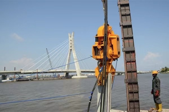 Máy móc xây dựng Vibro Hammer Excavator Động cơ đống thủy lực Động cơ điện Vibro Hammer