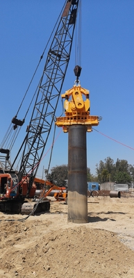 Concrete Vibratory Pile Driver Pile Hammer Crane Hanging Vibro Hammer Điện