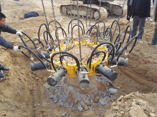 Excavator Hydraulic Pile Cutter Công cụ có thể nhanh chóng cắt đầu đống để cắt các hình dạng khác nhau