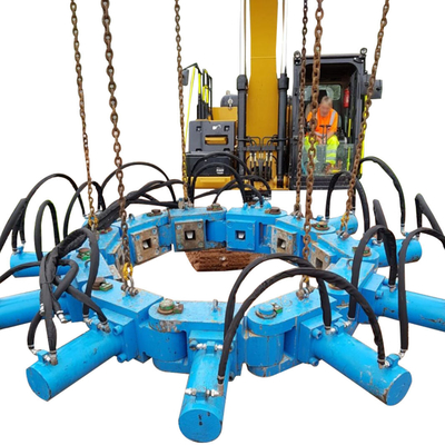 Tối đa 2500mm bê tông đống phá vỡ đống đầu cắt đống Hydraulic Breaker đống cắt đứt cho cần cẩu