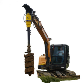 6-8t Excavator Backhoe Hydraulic Earth Auger Drill Với S5 Auger