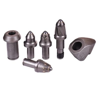 Bộ phận phụ tùng máy móc kỹ thuật Tungsten Carbide Tip Bullet Teeth For Bore Pile Drilling Rig