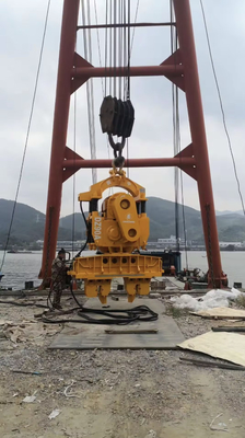 Loại mới bán nóng Crane gắn máy điện Vibro búa cho công việc pilling