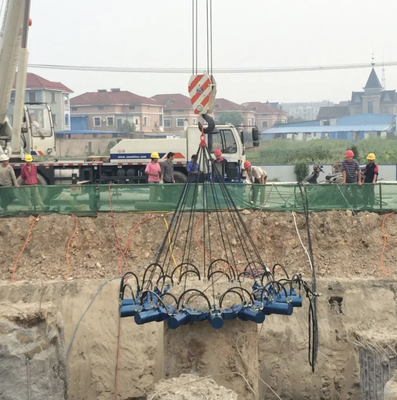 Đặt đầu đống bê tông có thể điều chỉnh Máy cắt đống đống thủy lực Đàn đống đống hình vuông