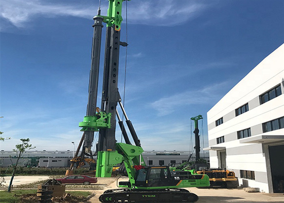 150kNm Máy đóng cọc quay nhỏ 52m Máy khoan bánh xích thủy lực Auger 100KN