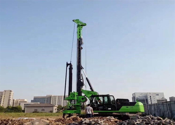 90kNm Bộ gõ lớn Máy đóng cọc thủy lực Máy quay bánh xích Trình điều khiển cọc 36m