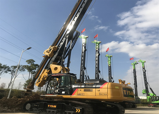 Bánh xích 80m / phút Máy khoan bánh xích thủy lực Máy khoan đóng cọc 165KNm