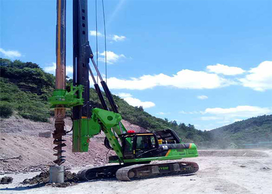 220kNm Máy đóng cọc thủy lực xây dựng 51m Máy khoan lỗ khoan Trái đất Auger