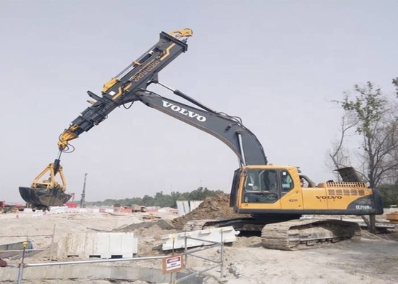 Máy xúc mini 1600kg Tệp đính kèm tầm xa Máy xúc vỏ sò Bùng nổ kính thiên văn