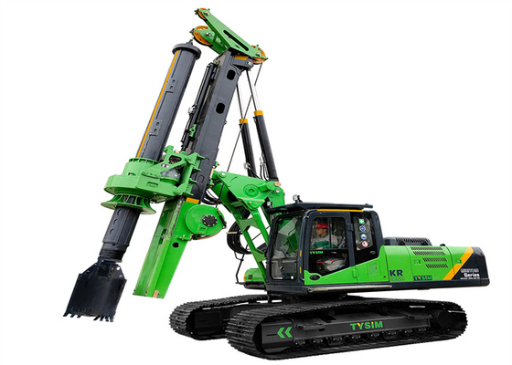 125KN / M 3.8L Máy đóng cọc thủy lực dịch chuyển động cơ thấp 3.8L Máy ép cọc thủy lực