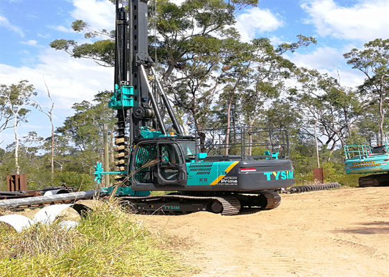 Kỹ thuật 140KN Máy xúc giàn khoan đa chức năng Máy đóng cọc thủy lực nhỏ