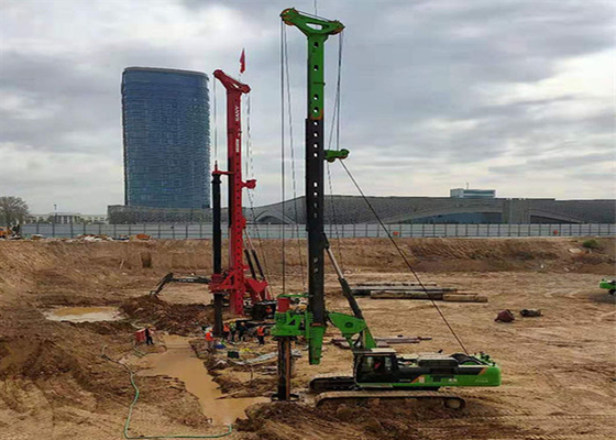 Công trình xây dựng 15m Máy khoan đa chức năng Cẩu bánh xích Cọc cọc