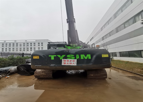 Máy khoan bánh xích thủy lực 1000mm 1200mm 35m Thiết bị đóng cọc đã qua sử dụng