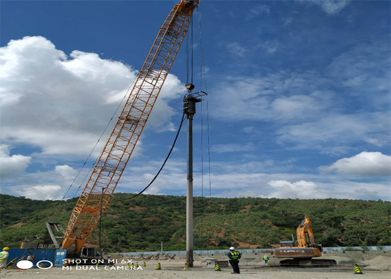 150kw Nguồn cấp dữ liệu dưới cùng Điện thủy lực Vibroflot Cột đá Vibroflotation Compaction