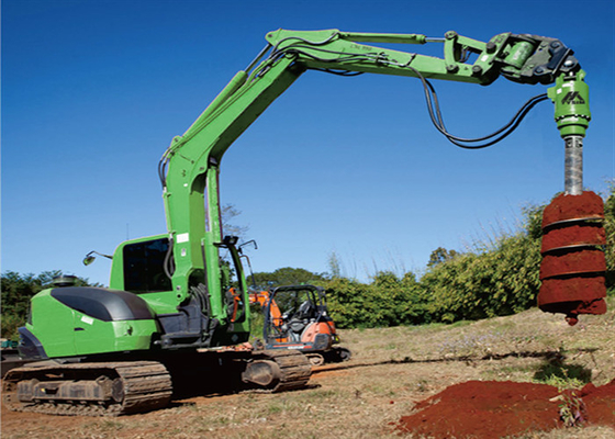 Dự án xây dựng 35 vòng / phút Máy khoan thủy lực Earth Auger Ground Auger Bit cho máy xúc